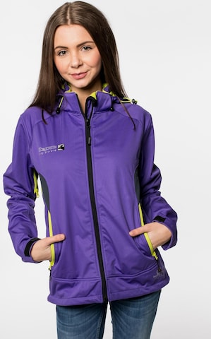 deproc Übergangsjacke 'Downton Peak WOMEN' in Lila: Vorderseite