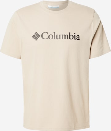 COLUMBIA Performance shirt 'CSC' in Brown: front