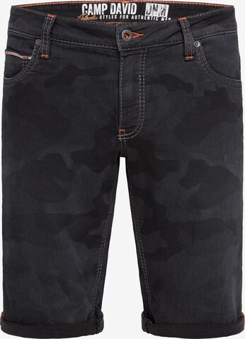 CAMP DAVID Regular Jeans in Black: front