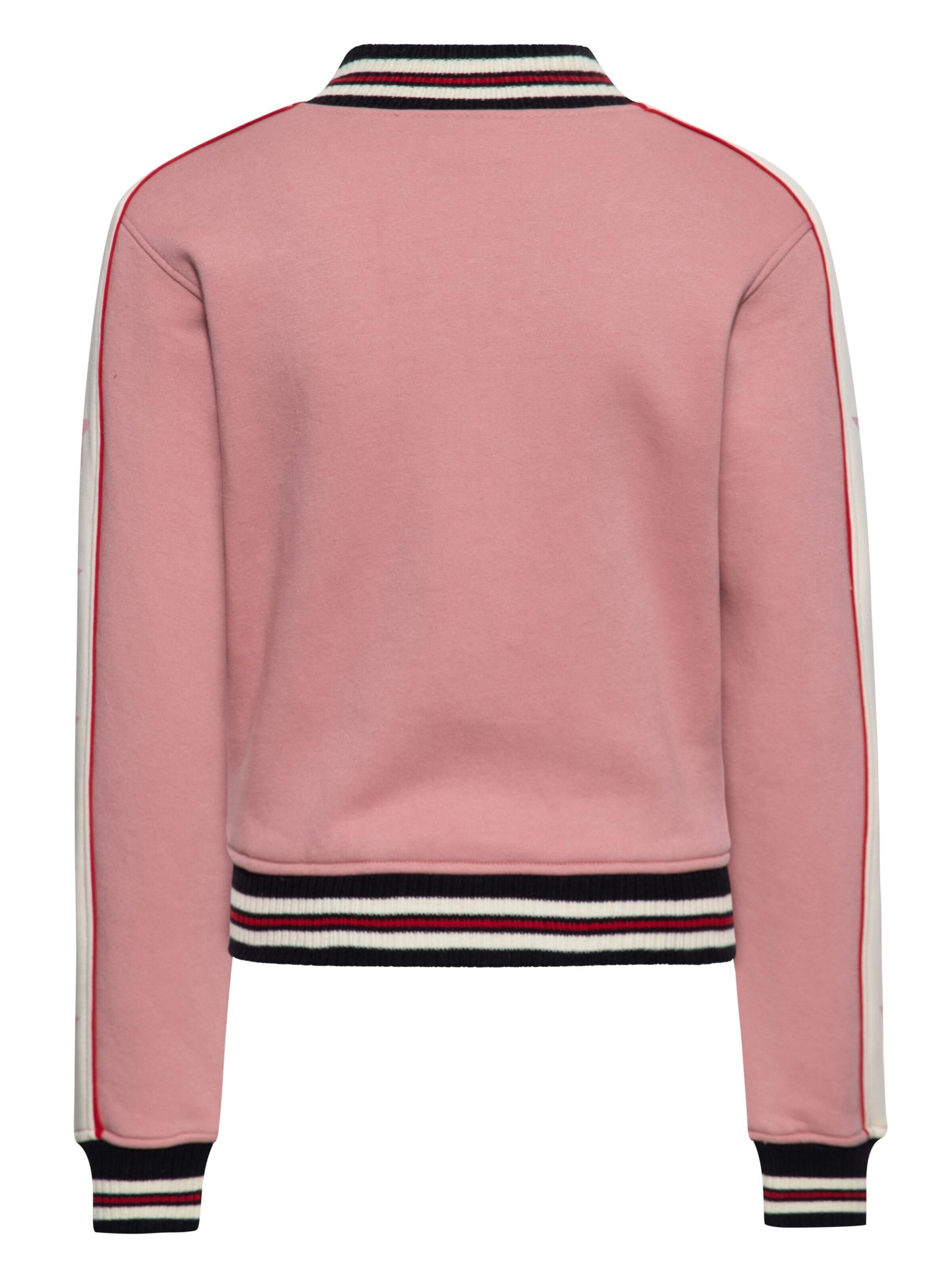 Queen Kerosin Between-Season Jacket 'Star' in Pink