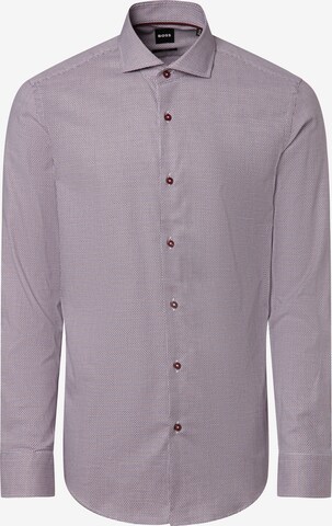 BOSS Slim fit Button Up Shirt in Red: front