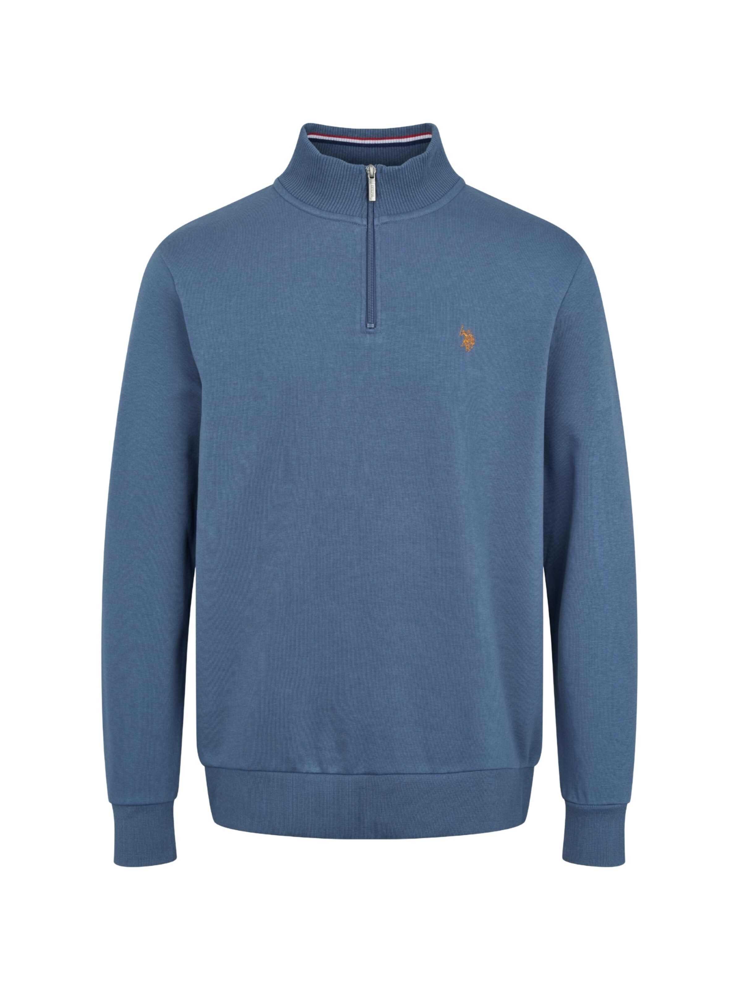 U.S. POLO ASSN. Svetr 'Kurt' – modrá: přední strana