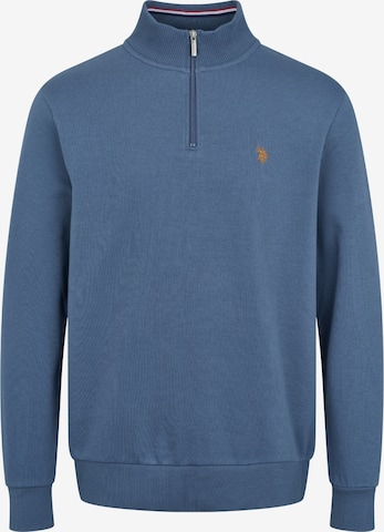 U.S. POLO ASSN. Svetr 'Kurt' – modrá: přední strana