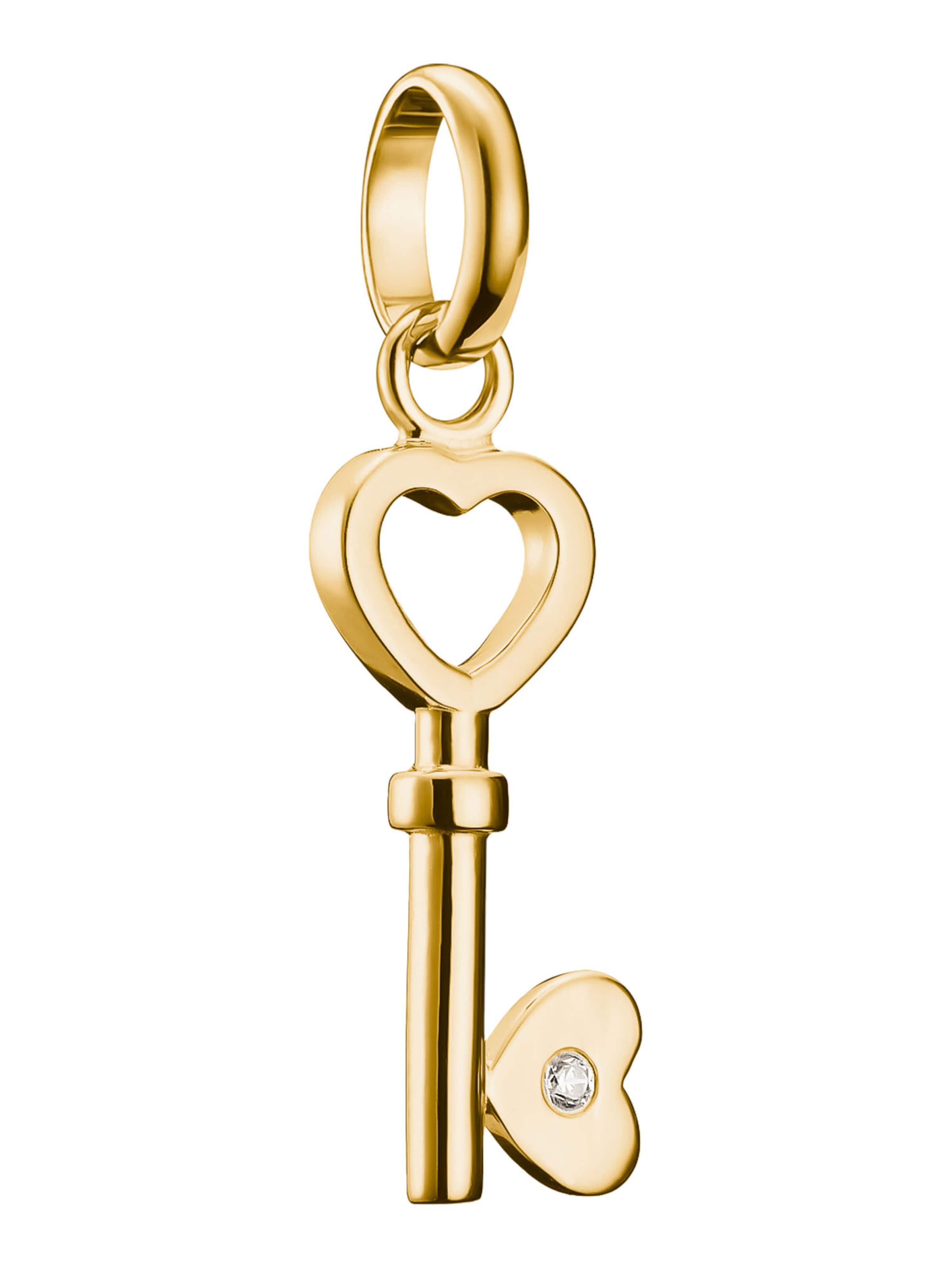 Thomas Sabo Anhänger 'Liebesschlüssel' in Gold: Vorderseite