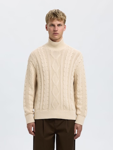 SELECTED Trui in Beige: voorkant