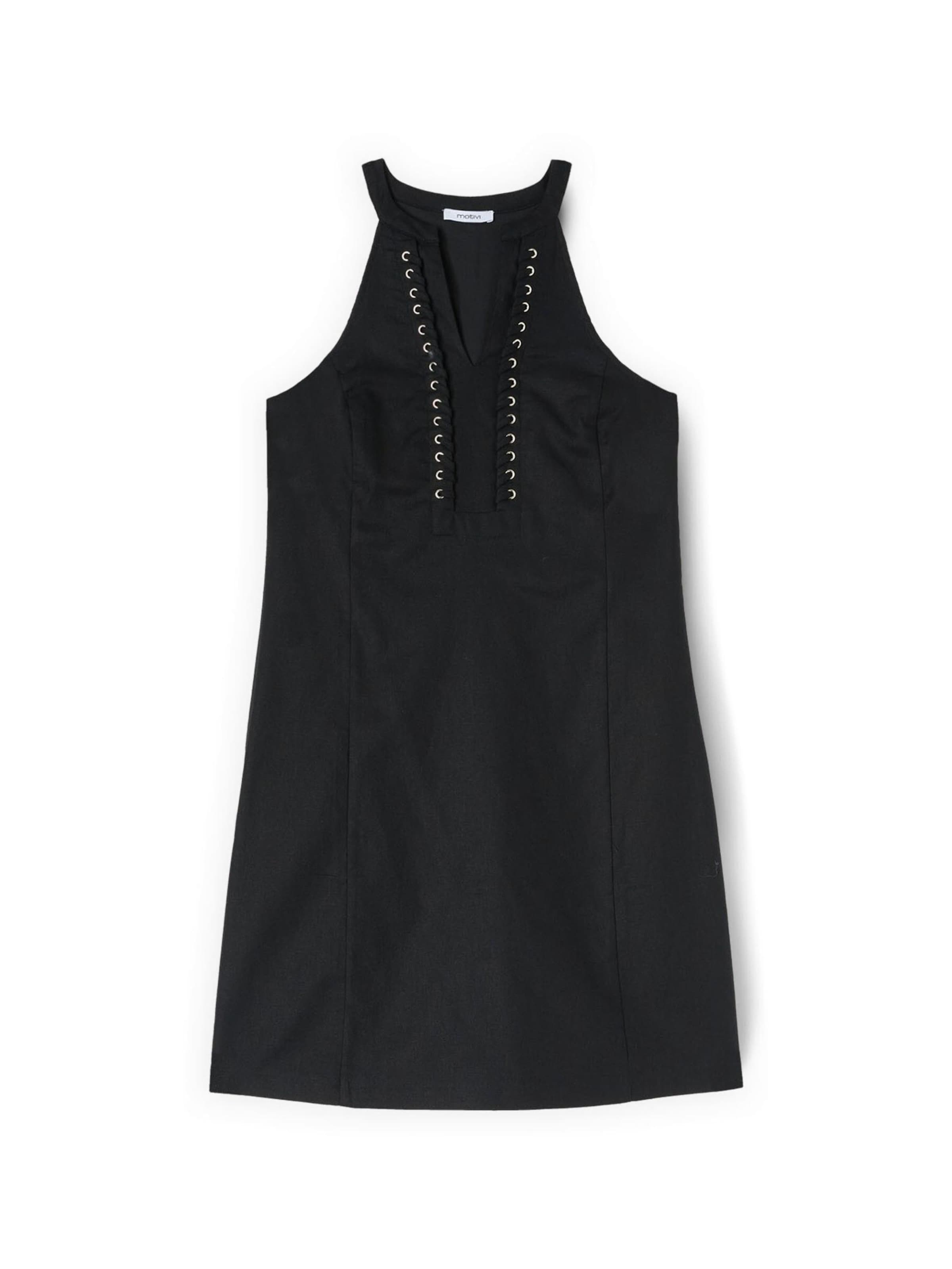 Robe MOTIVI en noir : devant