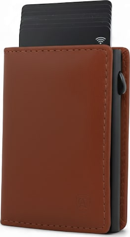 Akaroa Wallet 'Slim Wallet Pelle II' in Brown: front