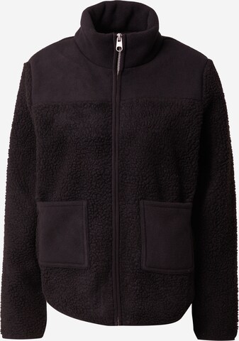 PIECES Fleece Jacket 'Sadie' in Black