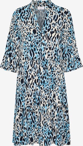 SAINT TROPEZ Šaty 'Eda' – modrá: přední strana