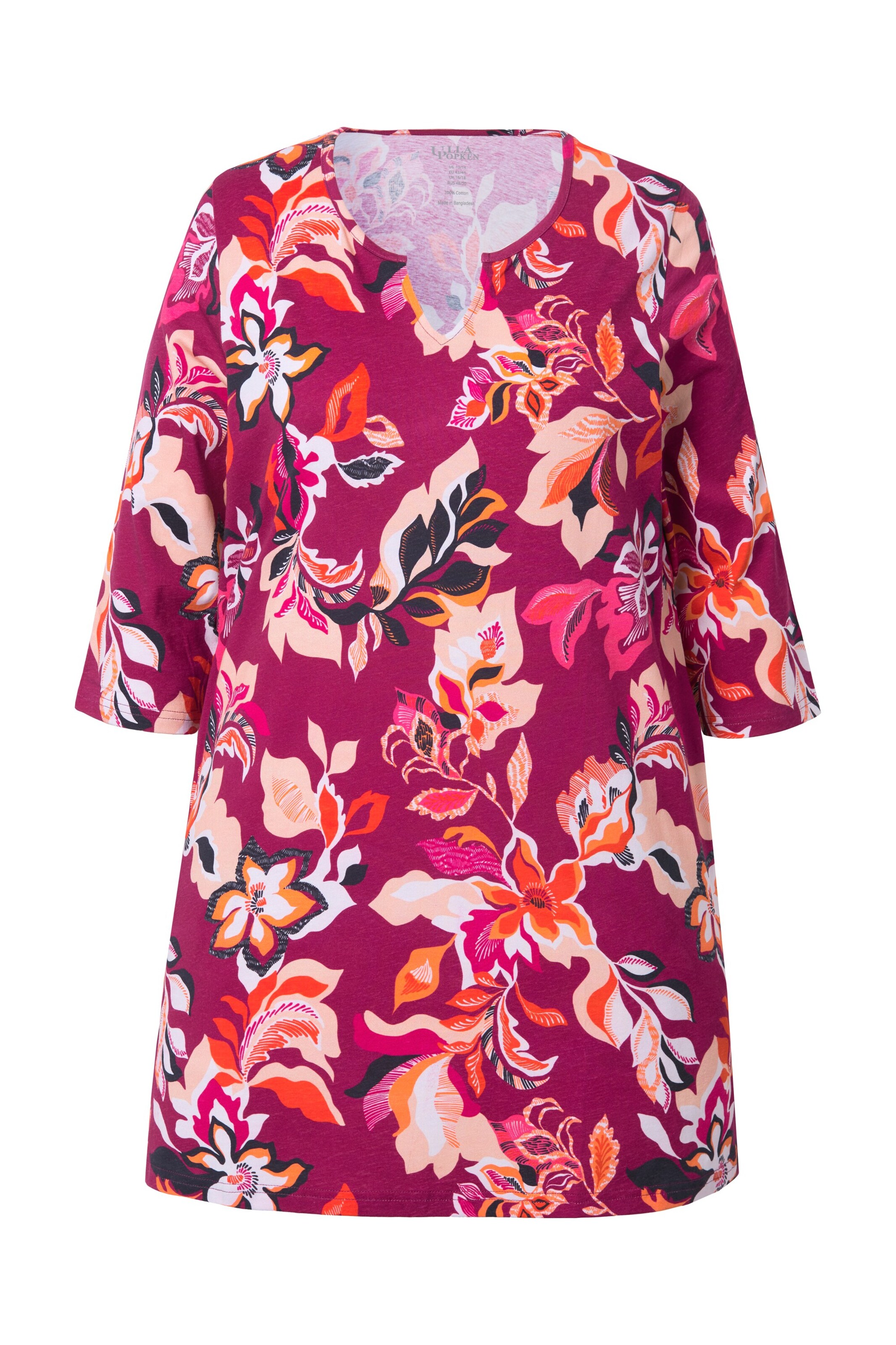 Ulla Popken Shirt in Lila: voorkant