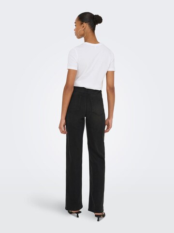Wide leg Jeans 'ONLJuicy-Wauw' di ONLY in nero