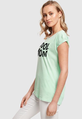 Merchcode Shirt 'Mothers Day - Cool Mom' in Green
