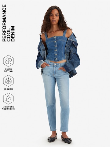 LEVI'S ® Tapered Jeans 'Mid Rise Boyfriend Performance Cool' i blå