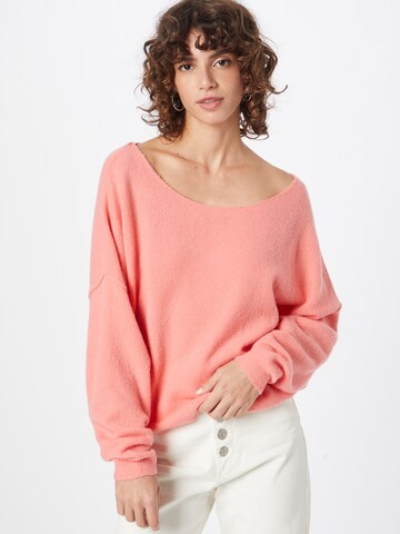 Pull-over 'Damsville' AMERICAN VINTAGE en rose : devant