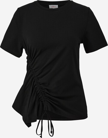 s.Oliver Shirt in Black: front