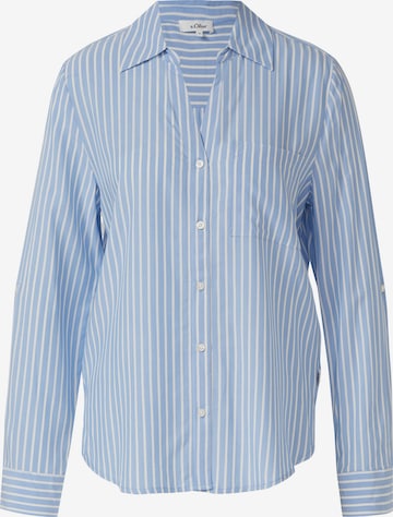 Chemisier s.Oliver en bleu : devant