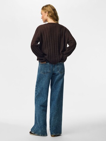 PIECES Strickjacke 'PCAda' in Braun