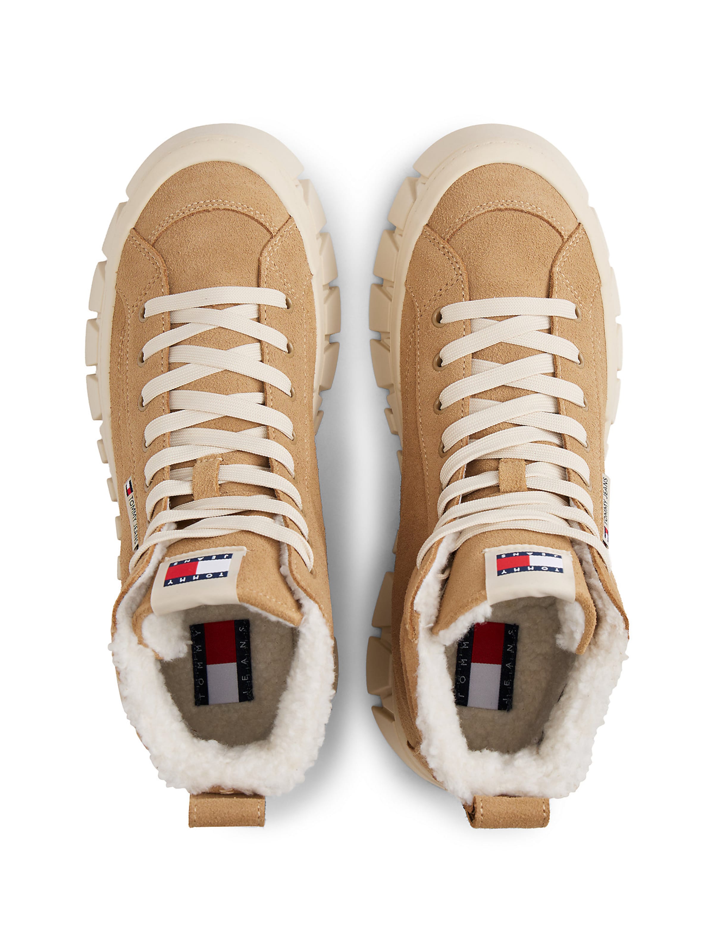 Baskets hautes Tommy Jeans en marron