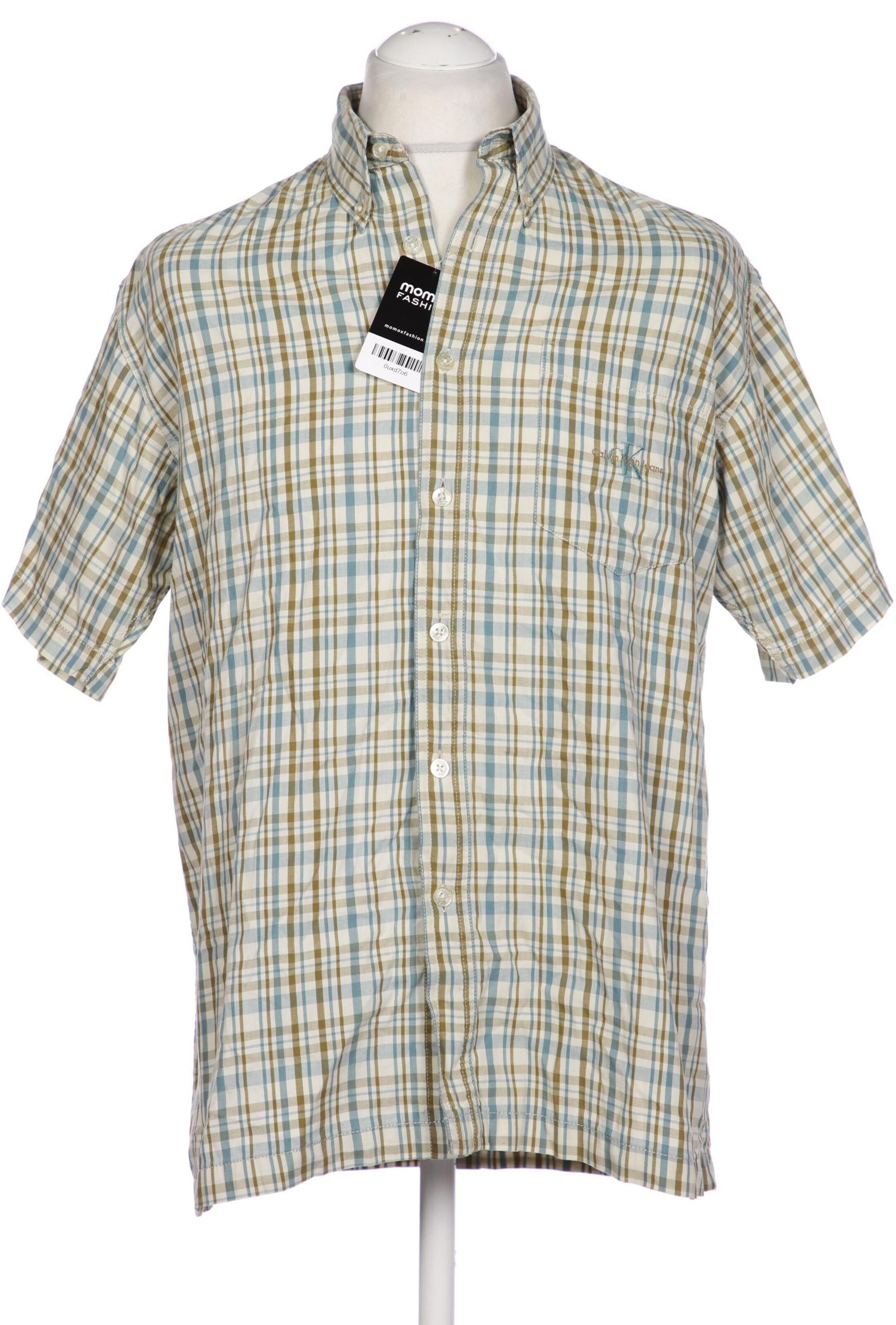 Calvin Klein Jeans Hemd M in Beige: Vorderseite