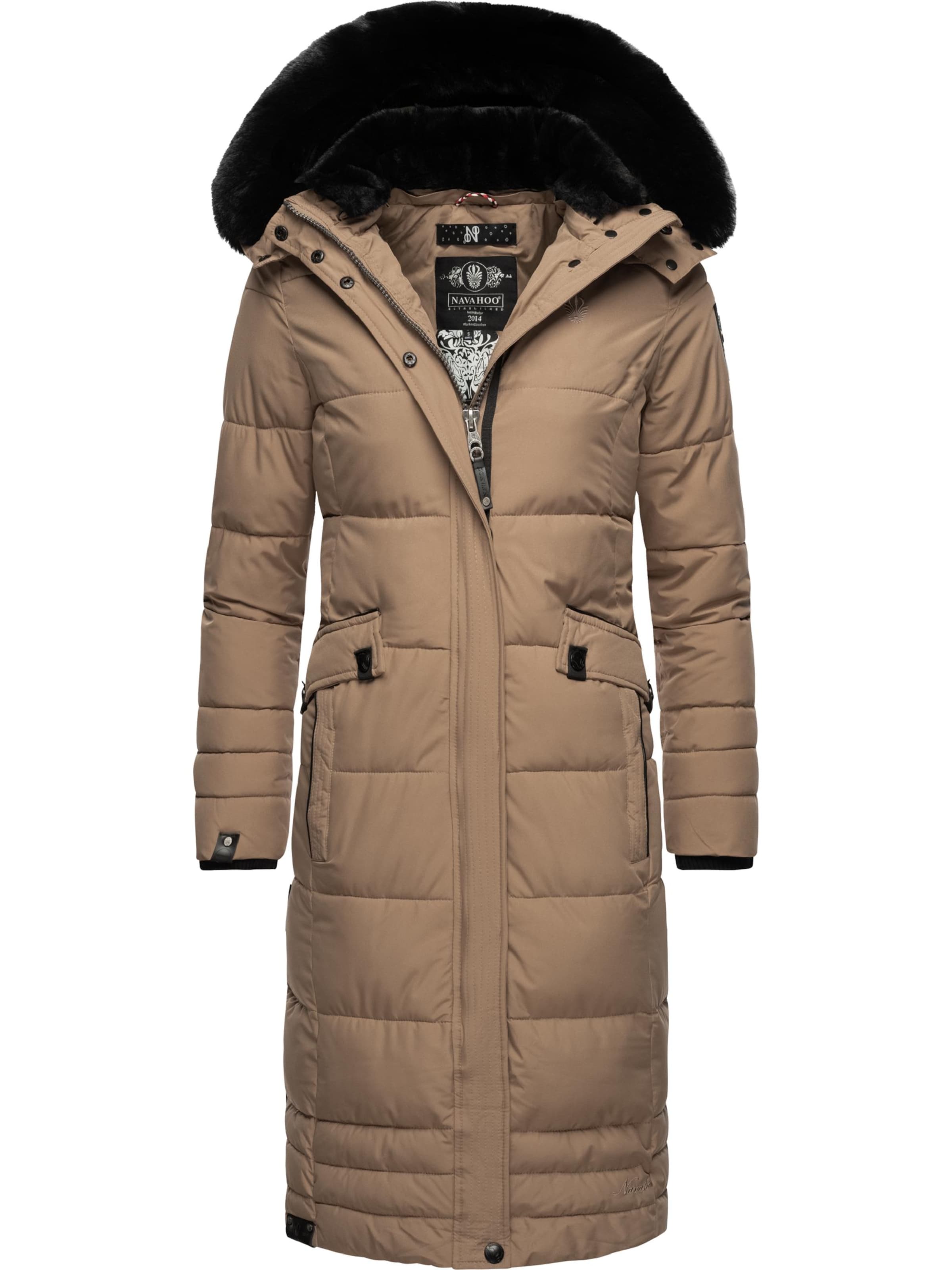 NAVAHOO Winter coat 'Fahmiyaa' in Brown: front