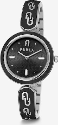 FURLA Analog Watch 'Bangle' in Black: front