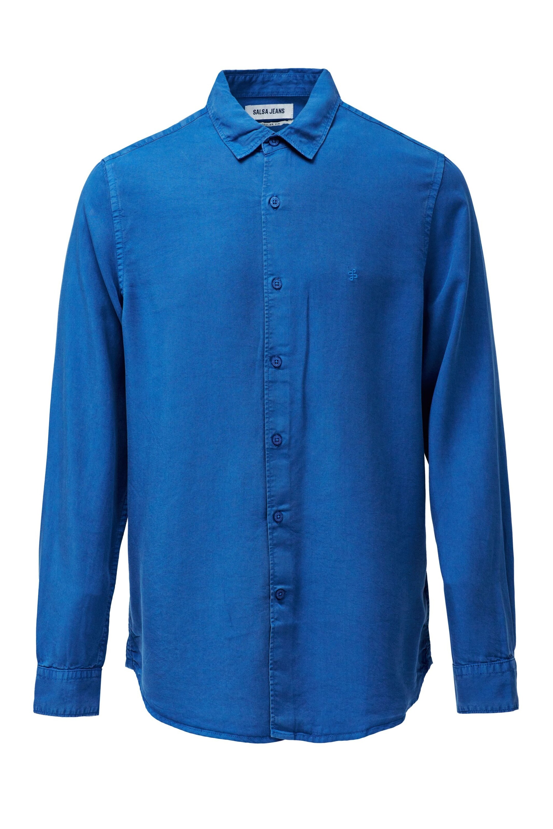 Salsa Jeans Regular fit Button Up Shirt in Blue: front