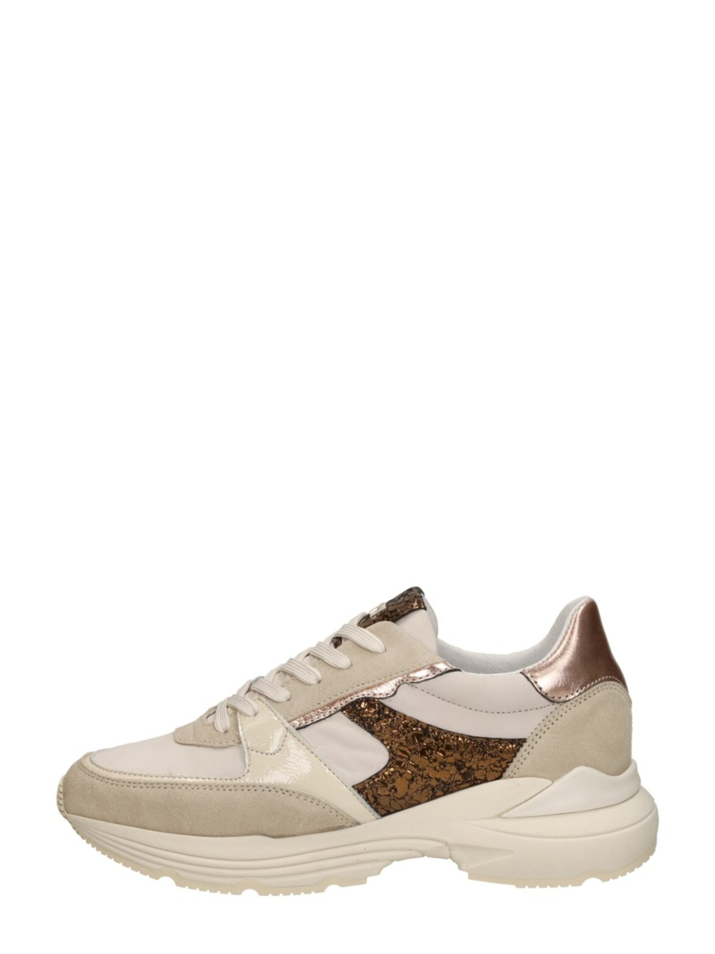 Baskets basses 'Laag' Red-Rag en beige : devant