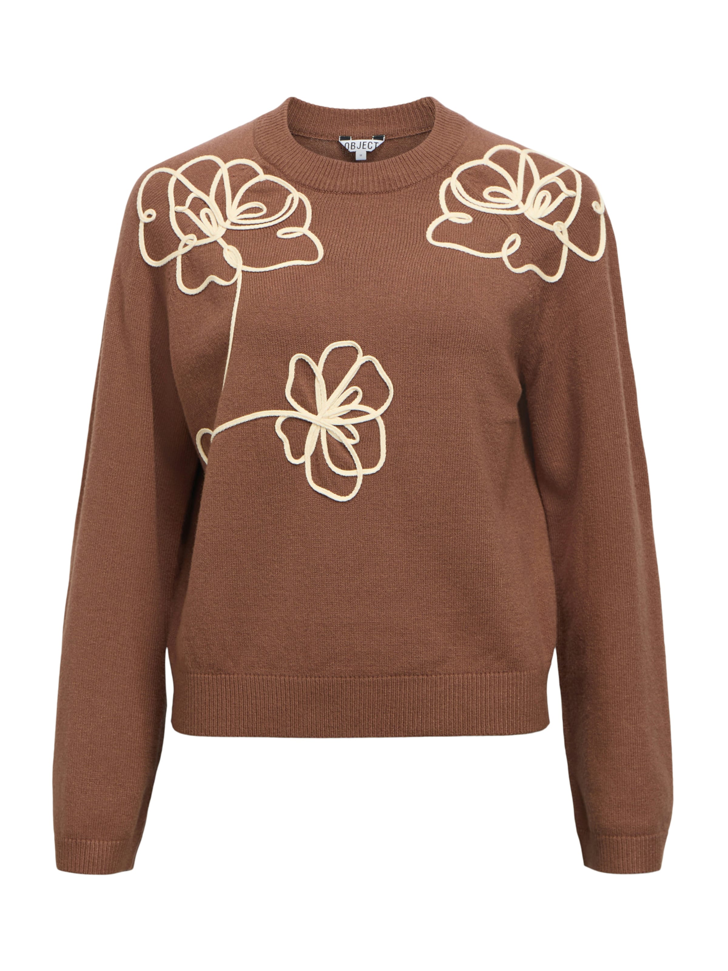 OBJECT Pullover 'OBJLANEY RUBIN' in Braun: Vorderseite