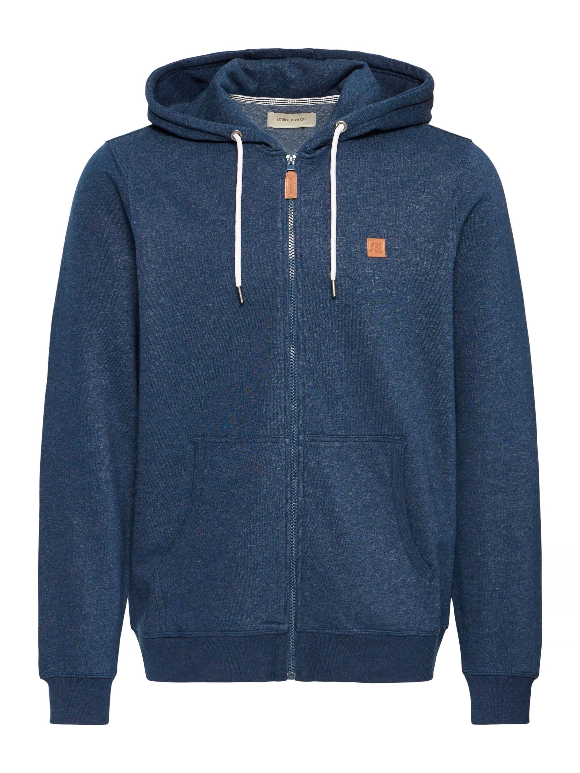 BLEND - Sudadera con cremallera ' BHPoelle ' en azul: frente