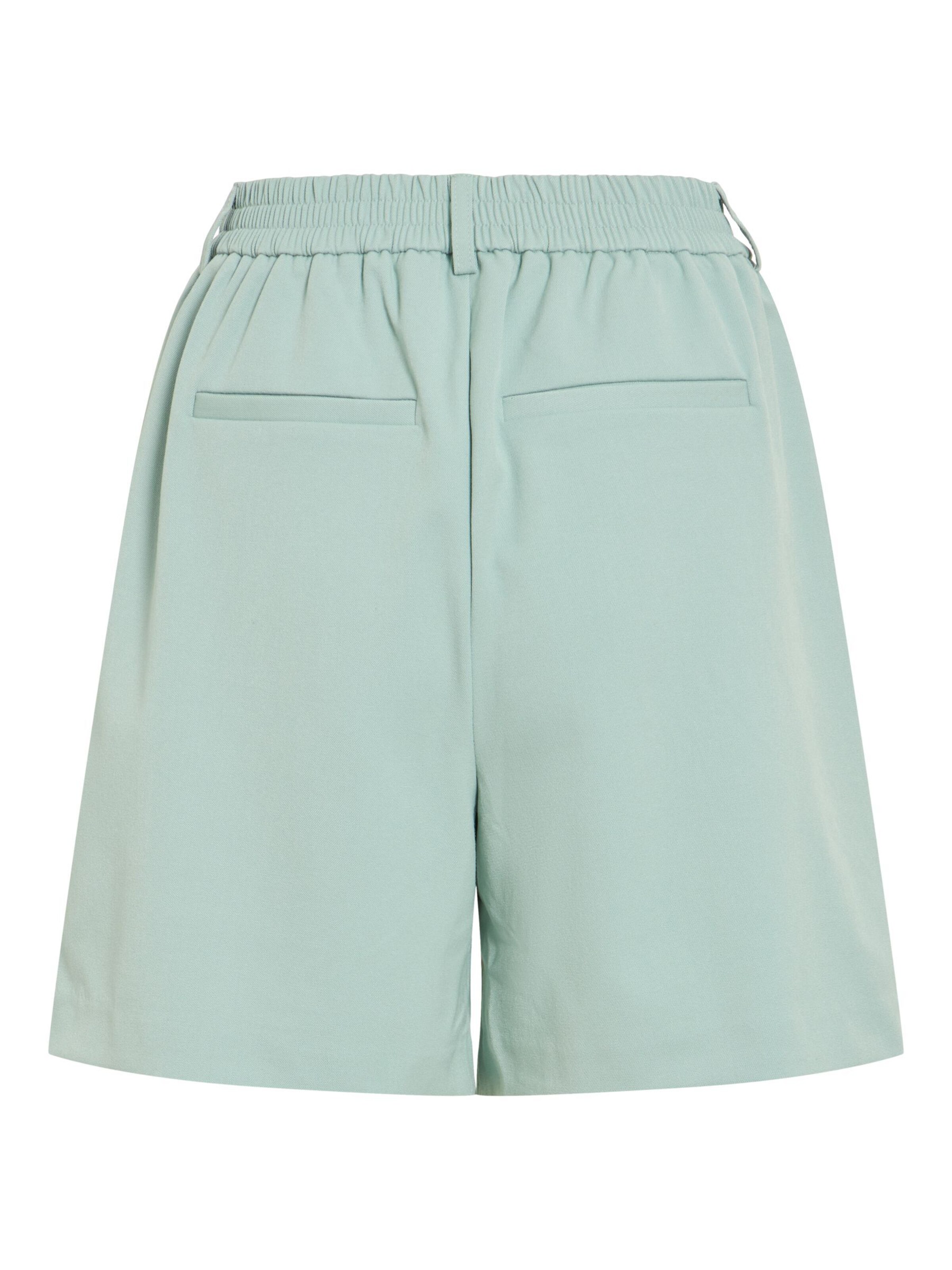 VILA Loose fit Pleat-front trousers 'VIVarone' in Blue
