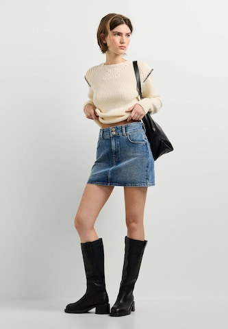Pepe Jeans Trui 'Analia' in Wit: voorkant