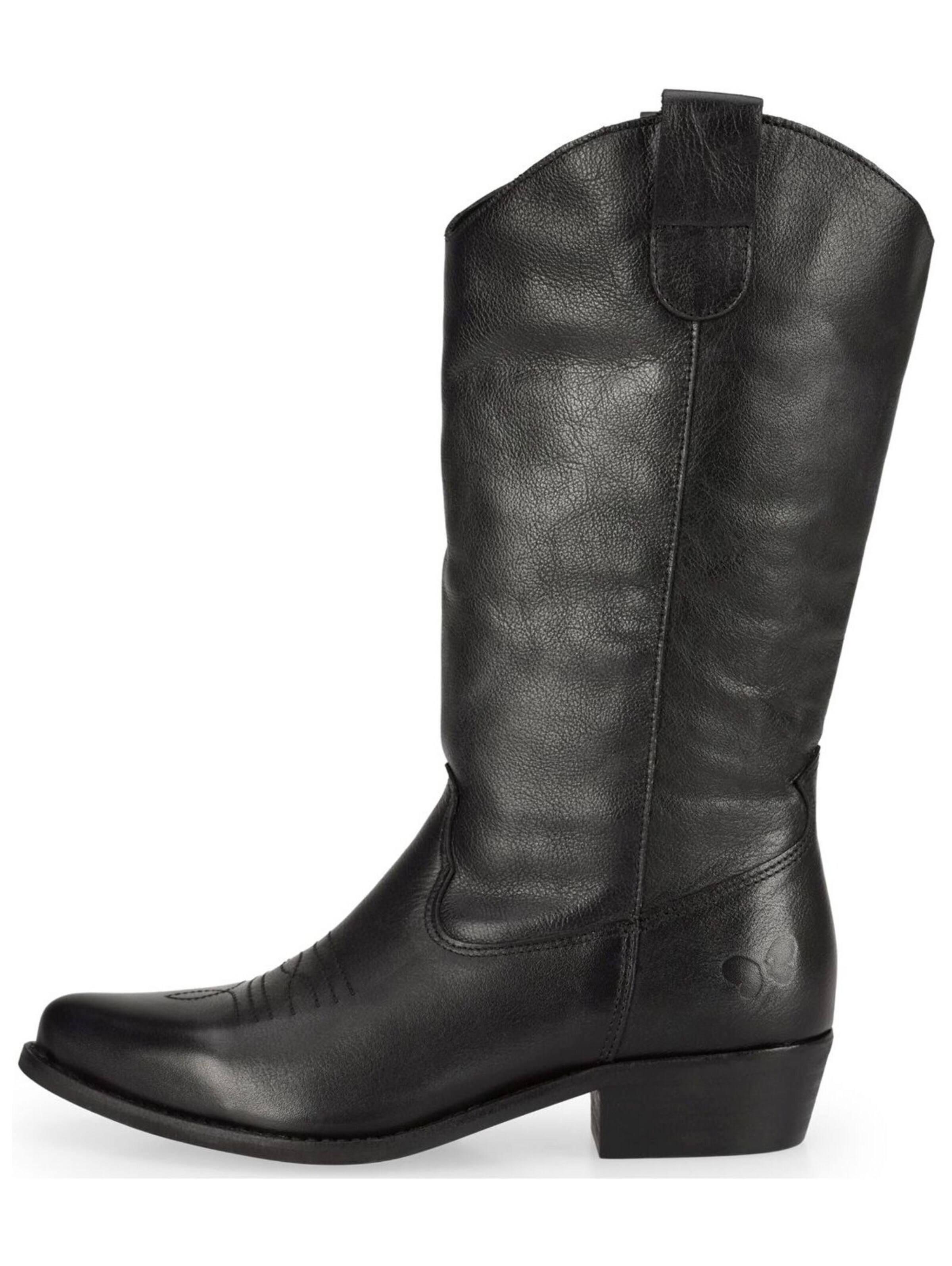Felmini Wide Fit Cowboy Boots in Black
