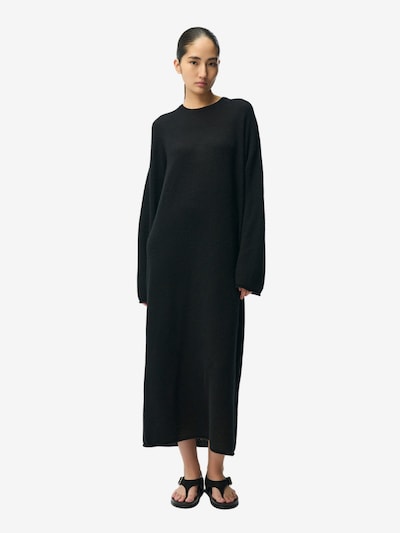 GOBI Cashmere Strikkjole 'Gobi Cashmere Side-Slit Maxi Dress' i S i sort, Produktvisning