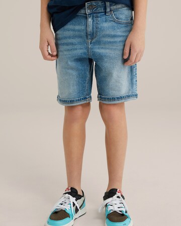 WE Fashion - regular Vaquero en azul: frente