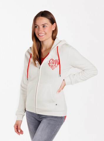 Key Largo Sweatjakke ' SWEET APPLE ' i beige: forside