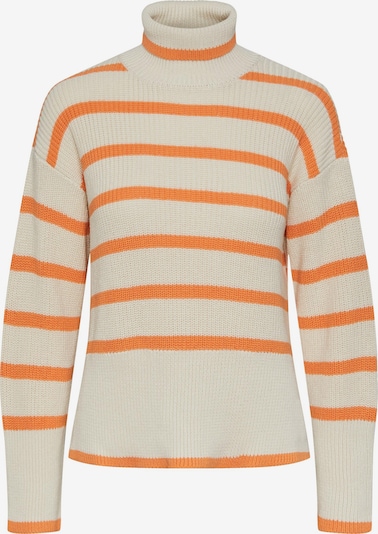 PIECES Pullover 'June' in creme / orange, Produktansicht