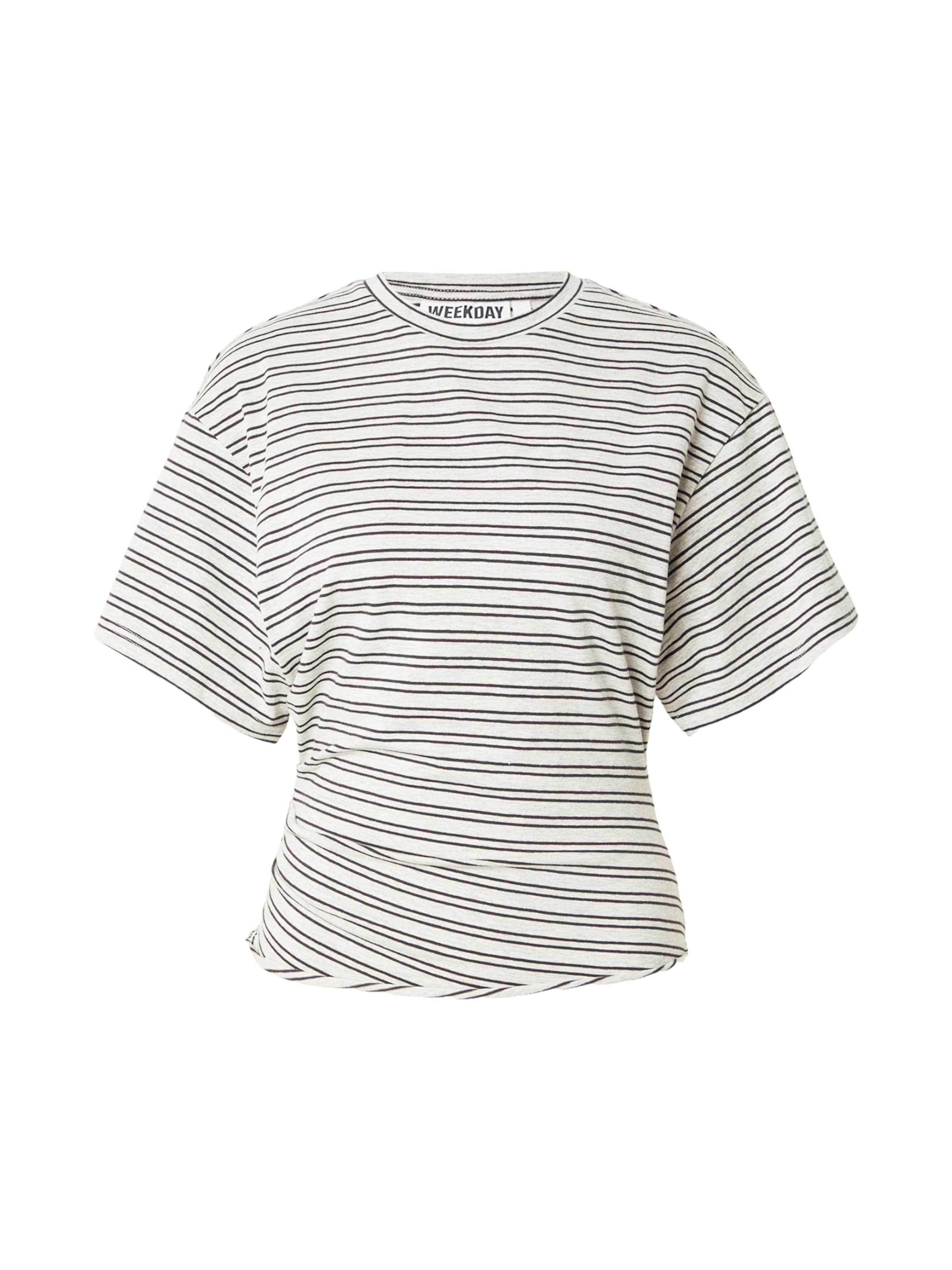 WEEKDAY T-shirt en XS en gris / noir, Vue avec produit