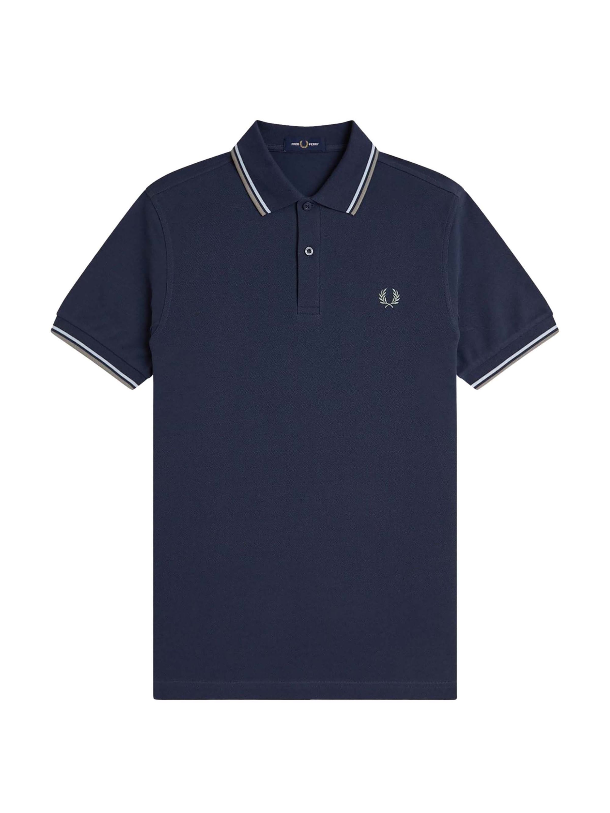 T-Shirt Fred Perry en bleu : devant