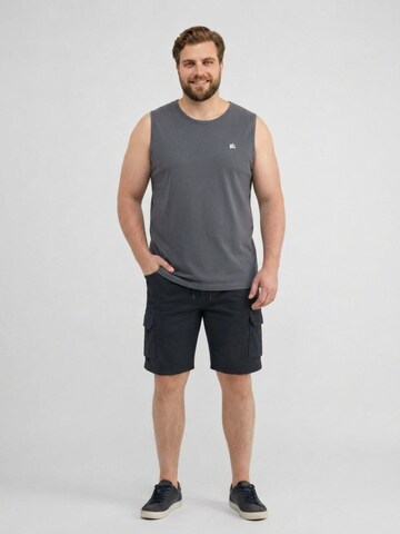 LERROS Sportliches Baumwoll-Tanktop mit O-Neck, große Größen in Grau