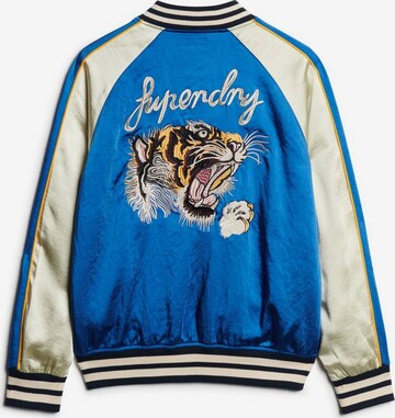 Superdry Between-Season Jacket 'Sukajan' in Blue