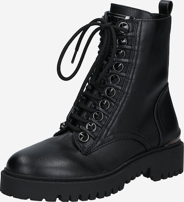 Bottines à lacets 'Oxana' GUESS en noir : devant