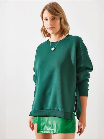 Felpa di Bianco Lucci in verde