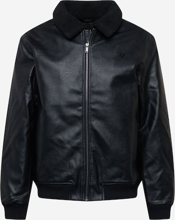 SikSilk Between-Season Jacket in Black: front