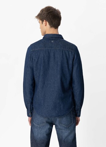MUD Jeans Regular fit Button Up Shirt 'Stanley ' in Blue