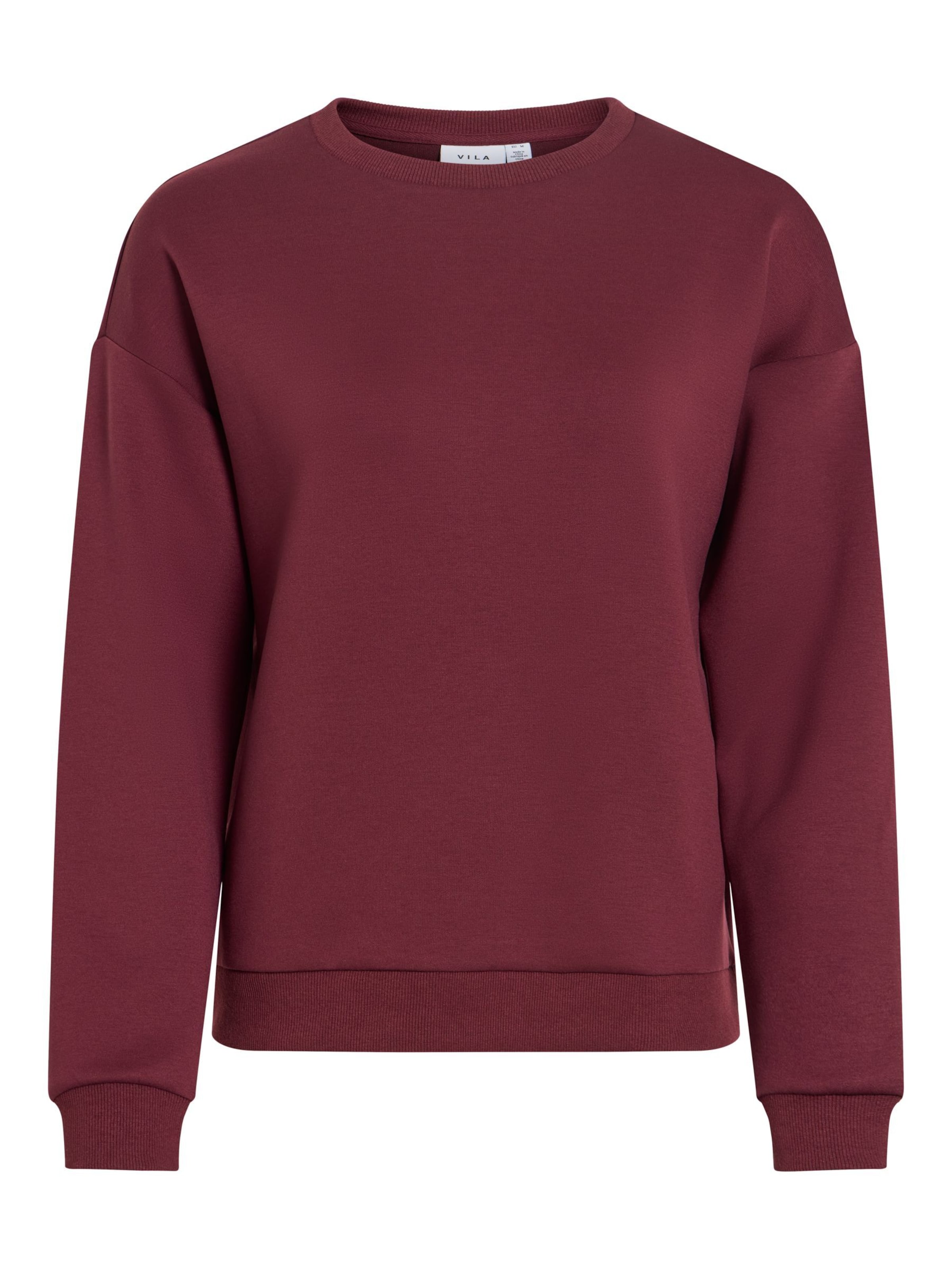 Sweat-shirt 'VISandy' VILA en marron : devant