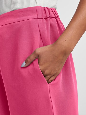 PIECES Wide leg Trousers 'PCBOZZY' in Pink