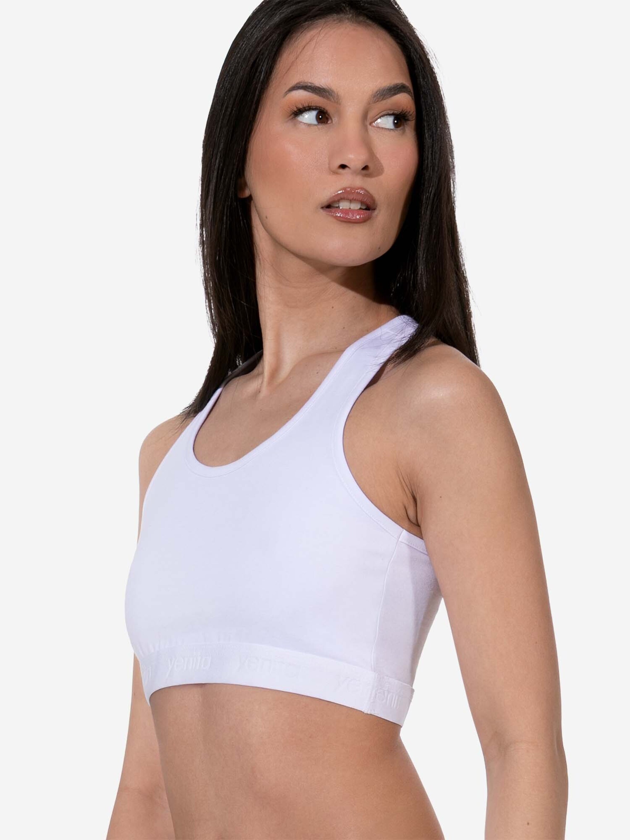 Bustino Reggiseno ' Sports-Collection mit breiten Trägern ' di Yenita in colori misti