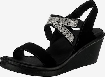 SKECHERS Sandals in Black: front