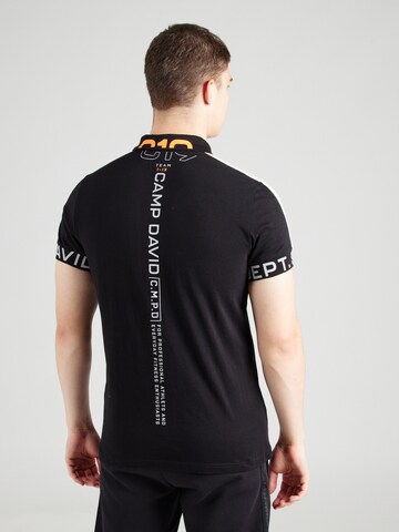 CAMP DAVID Poloshirt in Schwarz