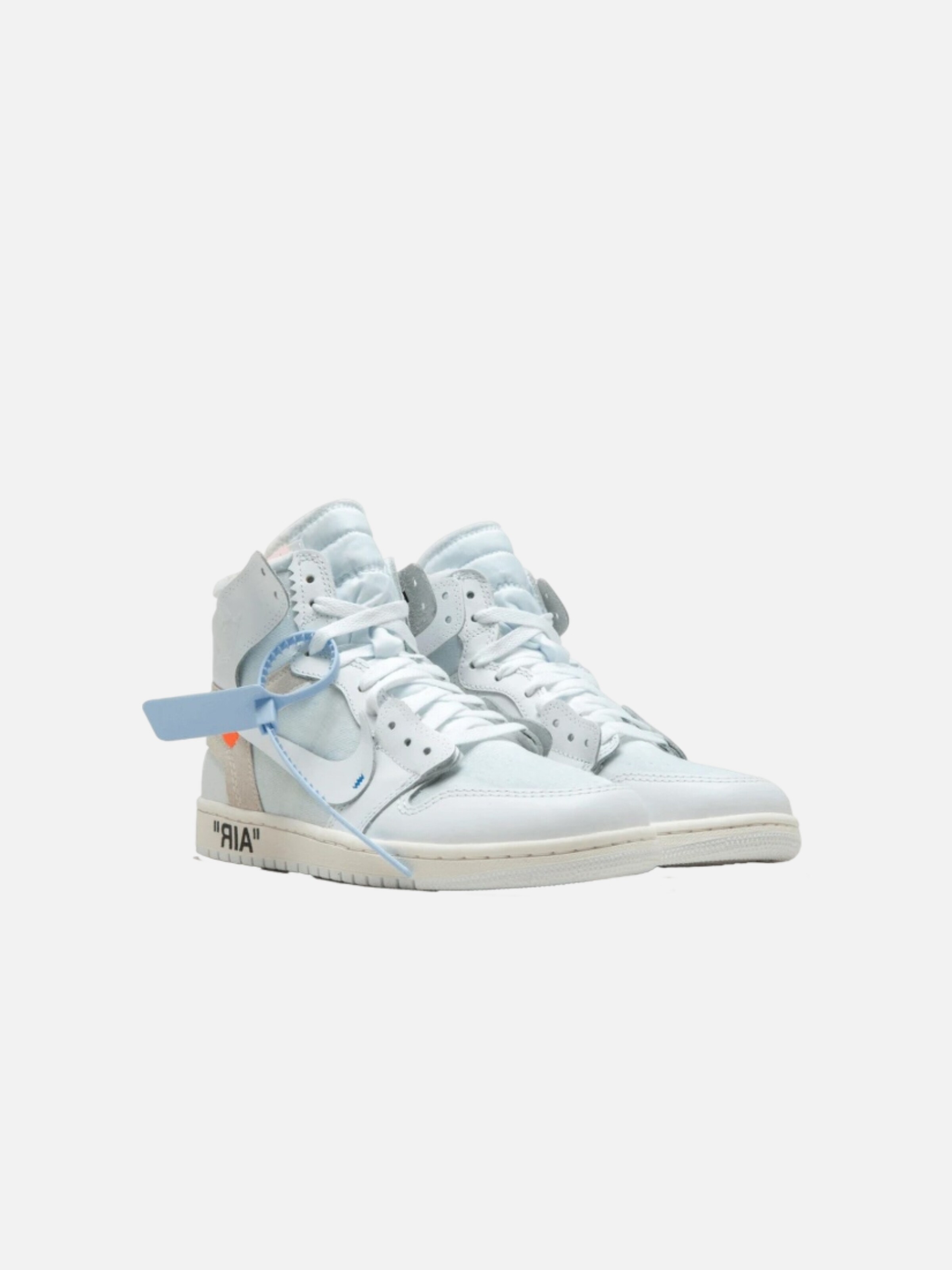 Sneaker alta 'Air Jordan 1 Retro  Virgil Abloh Archive Alaska' di Jordan in bianco